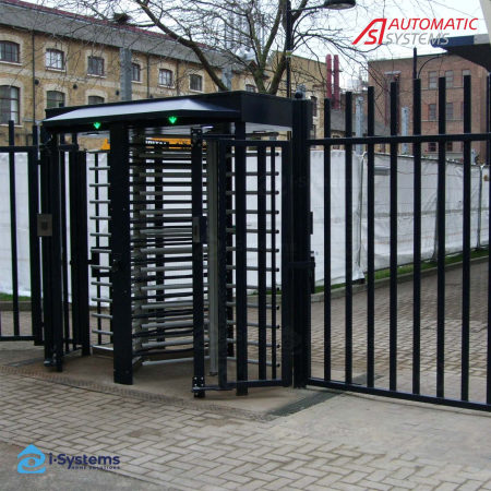 Turnichet vertical full-height TRS 372 Automatic Systems, 3 brate 120°, dublu pasaj 2×640 mm, MCBF 3.000.000 cicluri, IP43 [4]