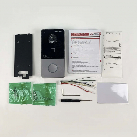Videointerfon de exterior Hikvision DS-KV6113-WPE1, 2MP, 1 familie, PoE, card-reader, montaj aparent [4]