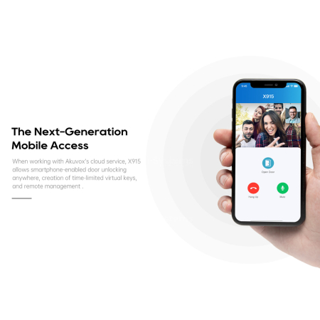 Akuvox X915S Videointerfon IP 8” Android, SIP, EM/Mifare, HID Prox, HID iClass, control acces premium pentru cladiri rezidentiale si comerciale [10]