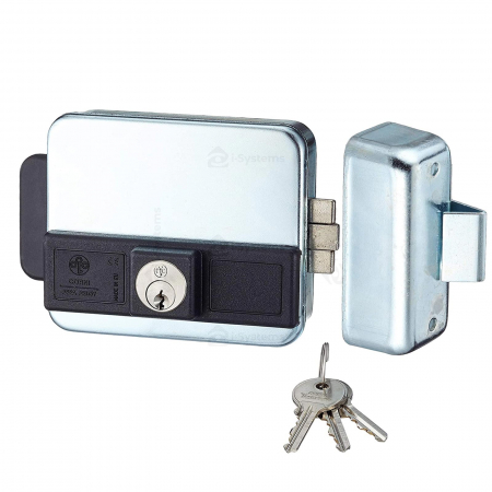 Accesorii Control Acces - Yala electrica aplicata ASSA ABLOY 5011/1Z cu cilindru fix, 8/12Vca, 2.5A, reversibila