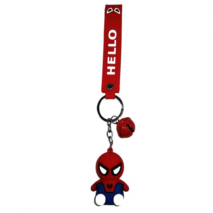 Breloc Spiderman pentru copii, cauciuc, rosu, 21 cm [1]