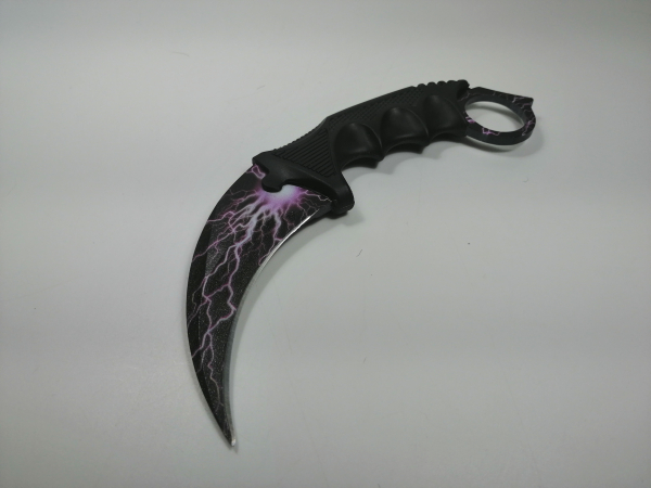 Cutit Karambit de antrenament, Purple Lightning 18.5 cm [2]