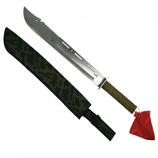 Sabie de vanatoare, Samurai Blade, maner textil, 67 cm, teaca cadou [1]