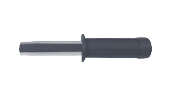 Set baston telescopic flexibil argintiu, maner cauciuc, 47 cm  +  box negru 0.5 cm grosime [3]