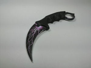 Cutit Karambit de antrenament, Purple Lightning 18.5 cm [1]