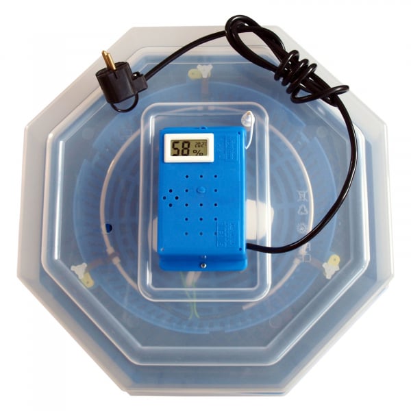Incubator electric pentru oua cu dispozitiv de intoarcere, termometru si termohigrometru, Cleo, model 5DTH [3]