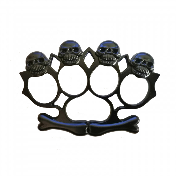 Set baston telescopic 65 cm auriu & box-rozeta skull negru [8]
