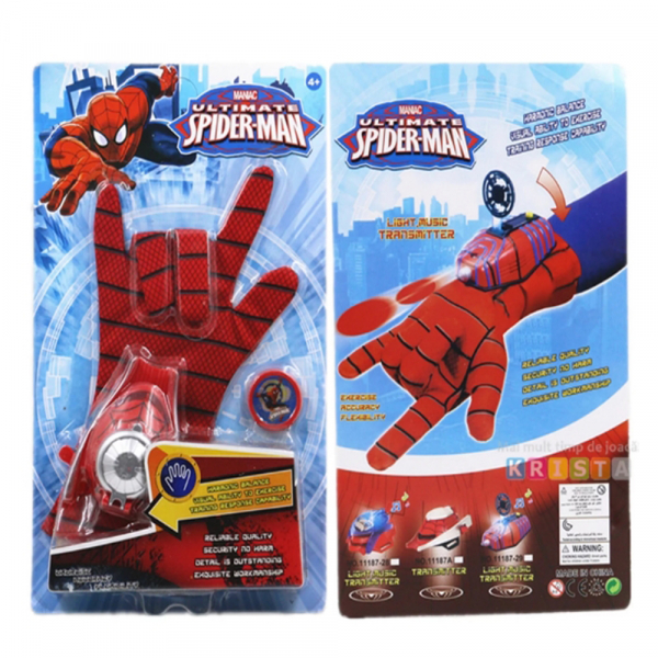 Set manusi Spiderman cu lansator cu discuri [3]