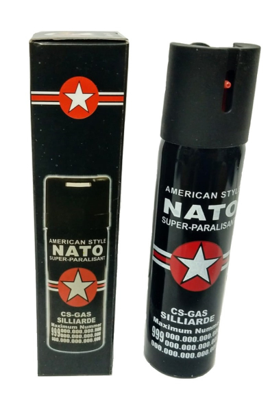 Spray paralizant NATO, propulsie jet, 90 ml, negru [2]