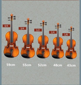 Set vioara clasica din lemn 1/8 toc inclus si set corzi [7]