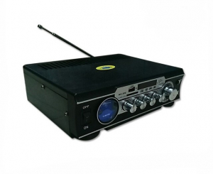 Amplificator digital, tip Statie, 2x30 W, telecomanda, USB-SD, 2 intrari microfon [1]
