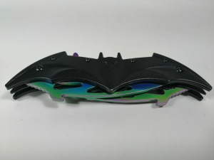 Briceag-cutit, doua taisuri, negru-multicolor, Fade Batman Style, 32 cm [3]