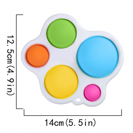 Jucarie antistres, Mega Popit, asimetrica, 14 cm, multicolor [3]