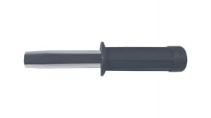 Set baston telescopic flexibil argintiu, maner cauciuc, 47 cm  + box craniu negru [2]