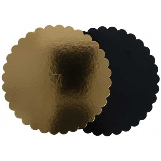 Discuri tort, carton auriu cu negru, Diametrul 240 mm [1]