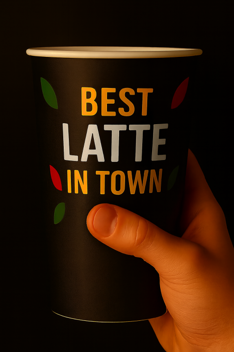 Pahare carton personalizate de la 5.000 buc., calitate superioara, finisaj MAT, PRET MAI MIC, livrare 5-9 zile lucratoare [3]