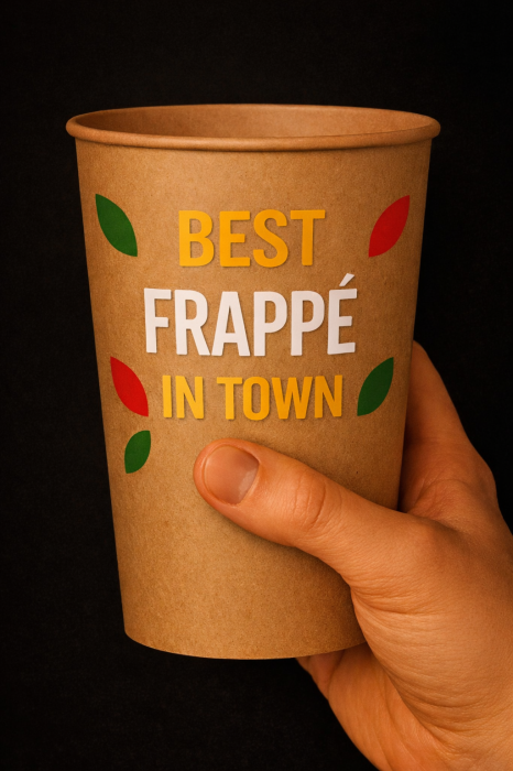 Pahare carton personalizate de la 5.000 buc., calitate superioara, finisaj MAT, PRET MAI MIC, livrare 5-9 zile lucratoare [14]