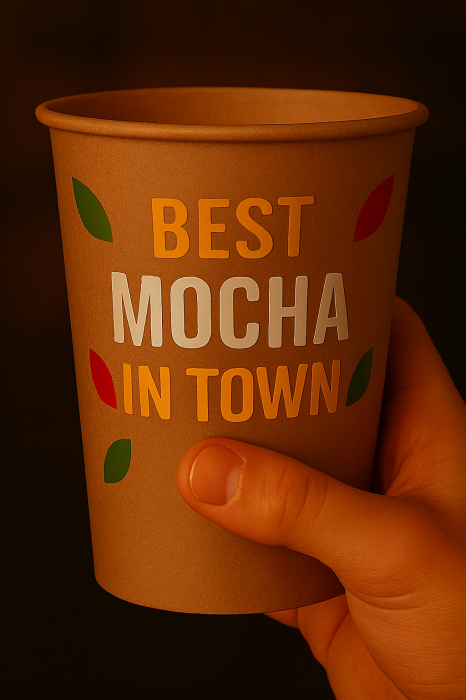 Pahare carton personalizate de la 5.000 buc., calitate superioara, finisaj MAT, PRET MAI MIC, livrare 5-9 zile lucratoare [12]