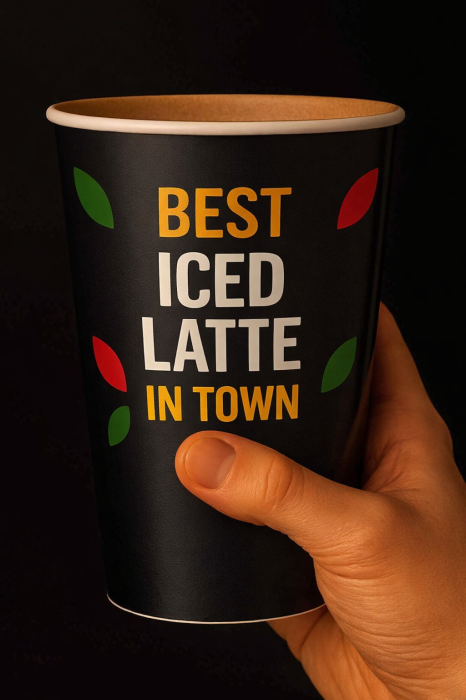 Pahare carton personalizate de la 5.000 buc., calitate superioara, finisaj MAT, PRET MAI MIC, livrare 5-9 zile lucratoare [6]