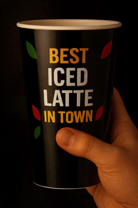 Pahare carton personalizate de la 500 buc., PREMIUM, finisaj lucios, livrare rapida. [11]