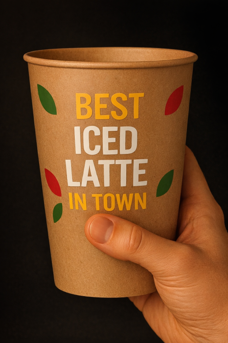 Pahare carton personalizate de la 500 buc., PREMIUM, finisaj lucios, livrare rapida. [12]