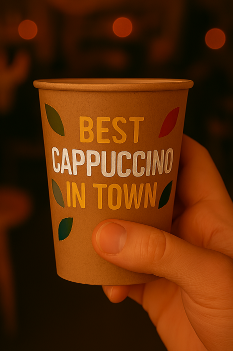 Pahare carton personalizate de la 500 buc., PREMIUM, finisaj lucios, livrare rapida. [6]