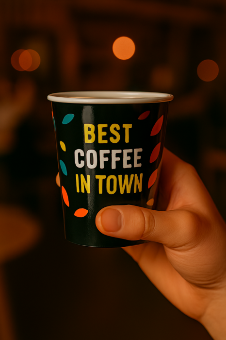 Pahare carton personalizate de la 5.000 buc., calitate superioara, finisaj MAT, livrare 5-9 zile lucratoare [3]