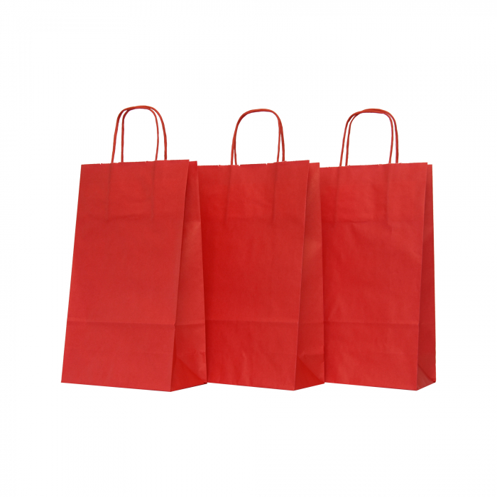 RED printed paper bags [3]