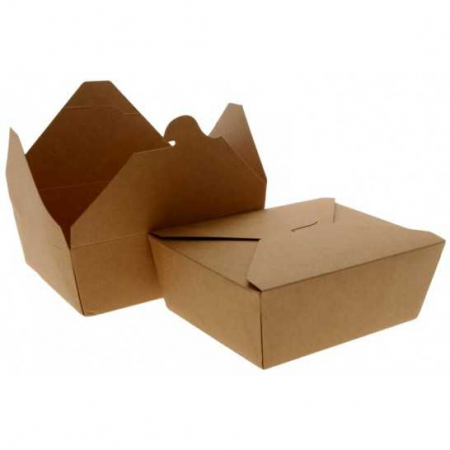 FAST FOOD | STREET FOOD | CATERING - Cutie compartimentata kraft natur