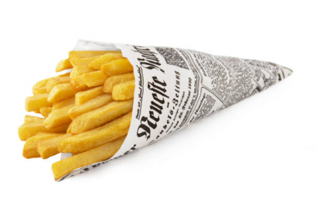 WHITE CARDBOARD BOXES BURGER - paper cones