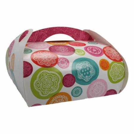 CAKE BOX - Cake box, thick white cardboard, 240 x 240 x 150 mm