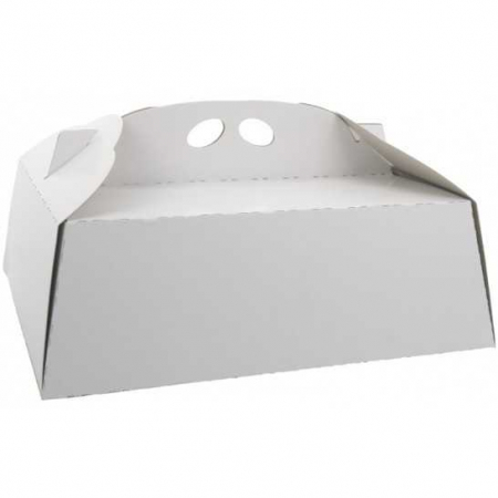 CAKE BOX - Cake box, thick white cardboard, 380 x 310 x 125 mm