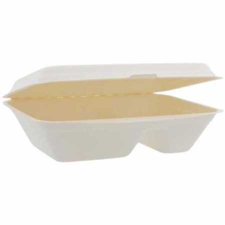 ORGANIC PACKAGING - Organic sugar cane burger box bio