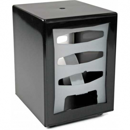 NAPKINS DISPENSER - Napkin dispenser, 85x120 mm, black plastic
