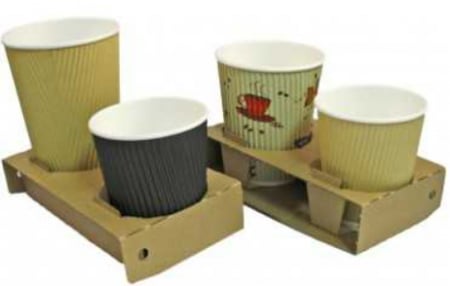 Paper cups holders corrugated cardboard [1]
