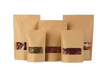 COLORED PAPER BAGS - Paper bags with window