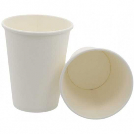 WHITE PAPER CUP - 12Oz white cardboard cup