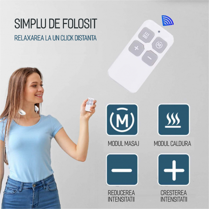 Aparat masaj cervical, portabil, USB [7]