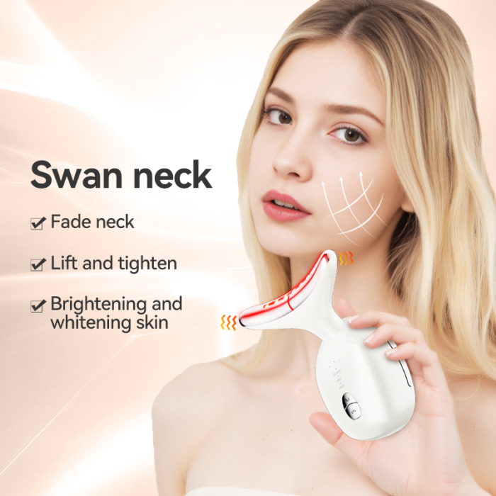 Aparat masaj facial multifunctional 7 in 1, ingrijire fata/gat, reincarcabil USB, reduce ridurile, 3 moduri masaj, lifting facial anti-aging, vibratii, lifting, terapie cu lumina LED 7 culori [6]