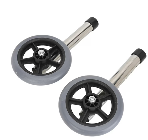 Cadru de mers 4 in 1 pliabil, cu sezut si cu roti detasabile incluse, 4 moduri de utilizare, fix / mergator / rulant / sezut, reglabil pe inaltime, suport ridicare, multifunctional [3]