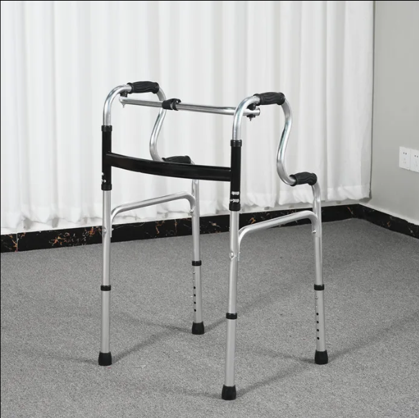 Cadru de mers pliabil GABOS, aluminiu usor, reglabil 74-92 cm, functie fix si pasitor, pliere rapida, max 100 kg [6]
