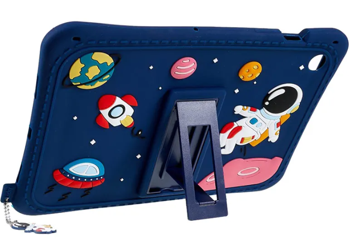 Husa tableta Samsung Galaxy Tab A8 10.5, Samsung A8 M-X200/X205/X207, Samsung Galaxy Tab S6, Samsung Galaxy Tab S5e, Samsung Galaxy Tab S6 Lite, cu inel suport si banda-snur, silicon, Astronaut [3]