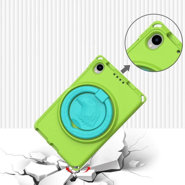 Husa protectie tableta fata/spate pentru copii, compatibila cu Samsung Galaxy TAB A8, TAB A7 10.4 - 10.5 inch, cu suport-inel, spuma (4 culori) [18]