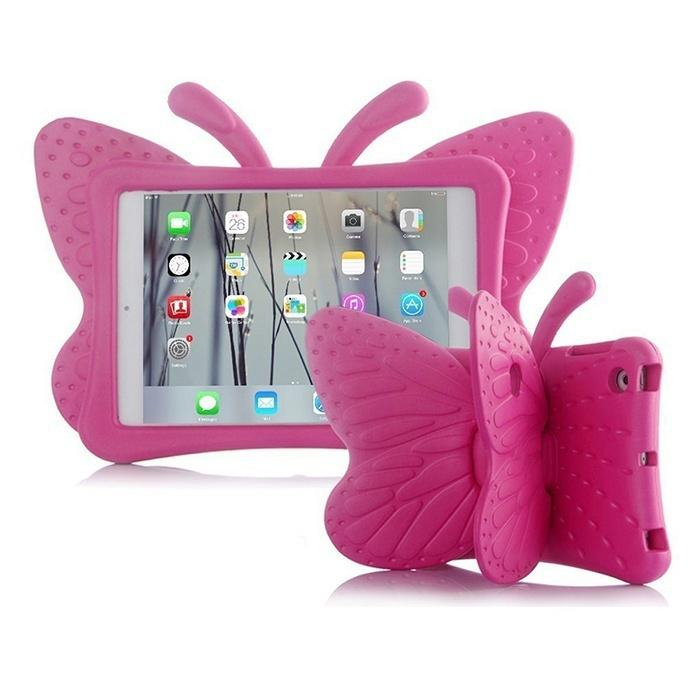 Husa protectie tableta pentru copii, burete, compatibil cu Samsung Tab A T290 (2019) 8" (210 x 127 mm), acces la toate porturile, Ideas4Comfort, Buburuza, Fluture [3]
