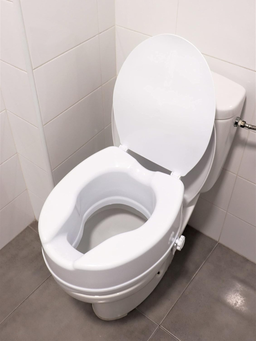 Inaltator WC universal cu capac, inaltime 15 cm, sistem de prindere reglabil, sarcina maxima 200 kg, usor de instalat si curatat, alb [7]