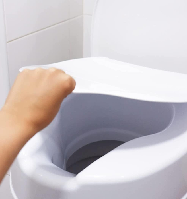 Inaltator WC universal cu capac, inaltime 15 cm, sistem de prindere reglabil, sarcina maxima 200 kg, usor de instalat si curatat, alb [5]