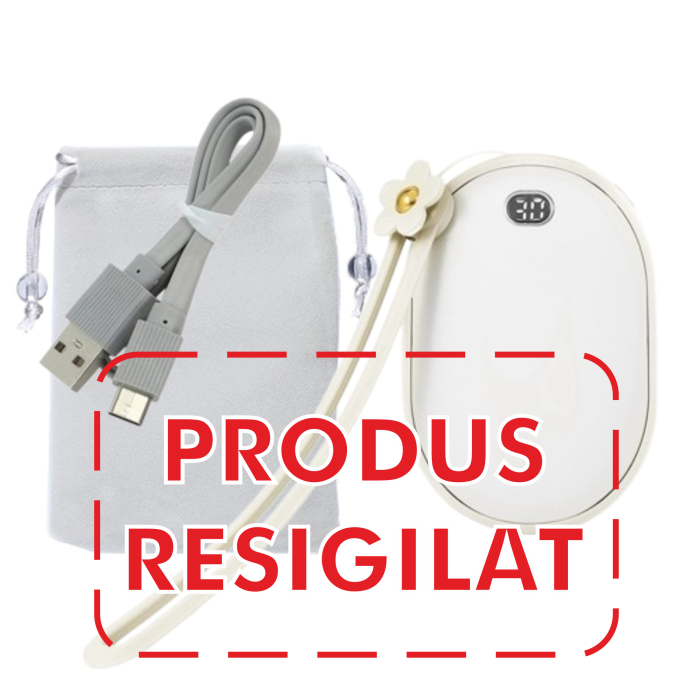 Incalzitor de maini cu powerbank 10000mAh, 12W, incarcare USB tip C, 2 trepte incalzire, pana la 6 ore de functionare, RESIGILAT [9]