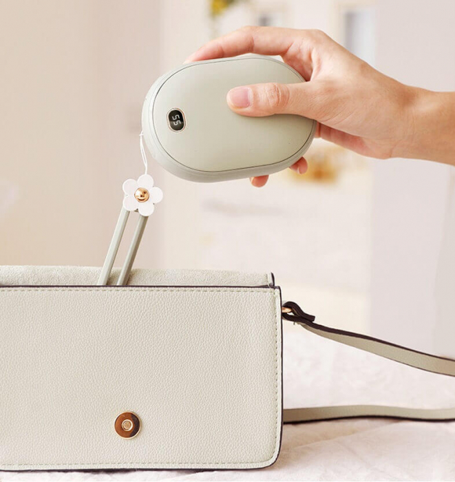 Incalzitor de maini cu powerbank 10000mAh, 12W, incarcare USB tip C, 2 trepte incalzire, pana la 6 ore de functionare, RESIGILAT [3]