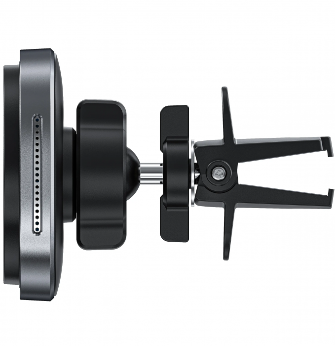 Incarcator MagSafe wireless pentru masina,fixare in grila de ventilatie, compatibil Android si iOS, incarcare maxim 15W, negru, resigiliat [3]