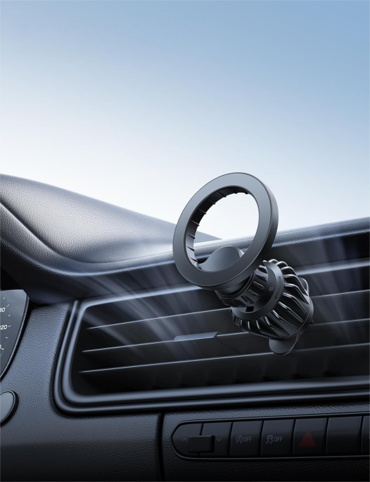 Suport de telefon cu MagSafe pentru masina, 20 de magneti puternici, suport magnetic pentru grila de ventilatie auto, rotative, compatibil cu iPhone 17 16 15 14 13 Pro Plus Max [7]